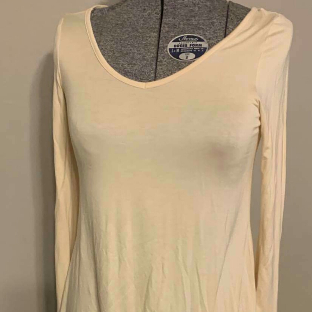 Cream colored brand new long sleeve dress